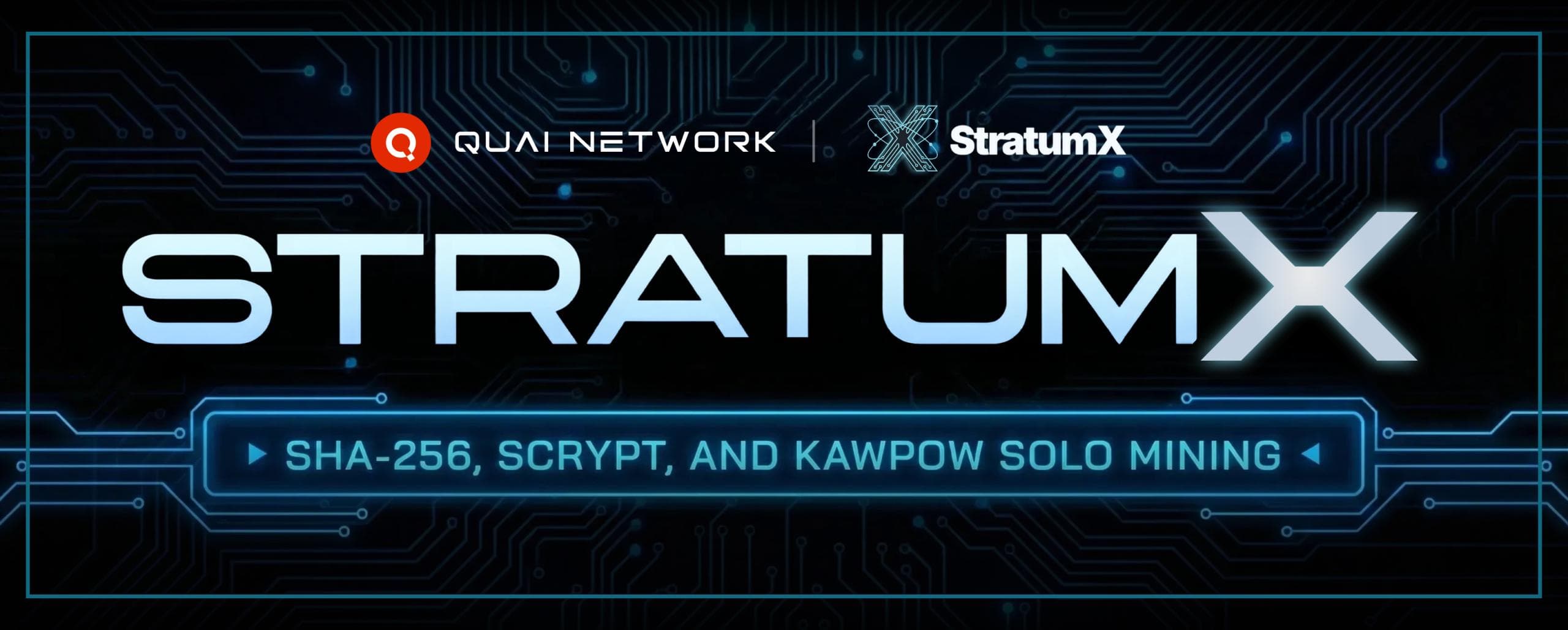 Introducing StratumX: Fast, Non-Custodial, Non-KYC, Zero-Fee Solo Mining Infrastructure Optimized for Quai Network