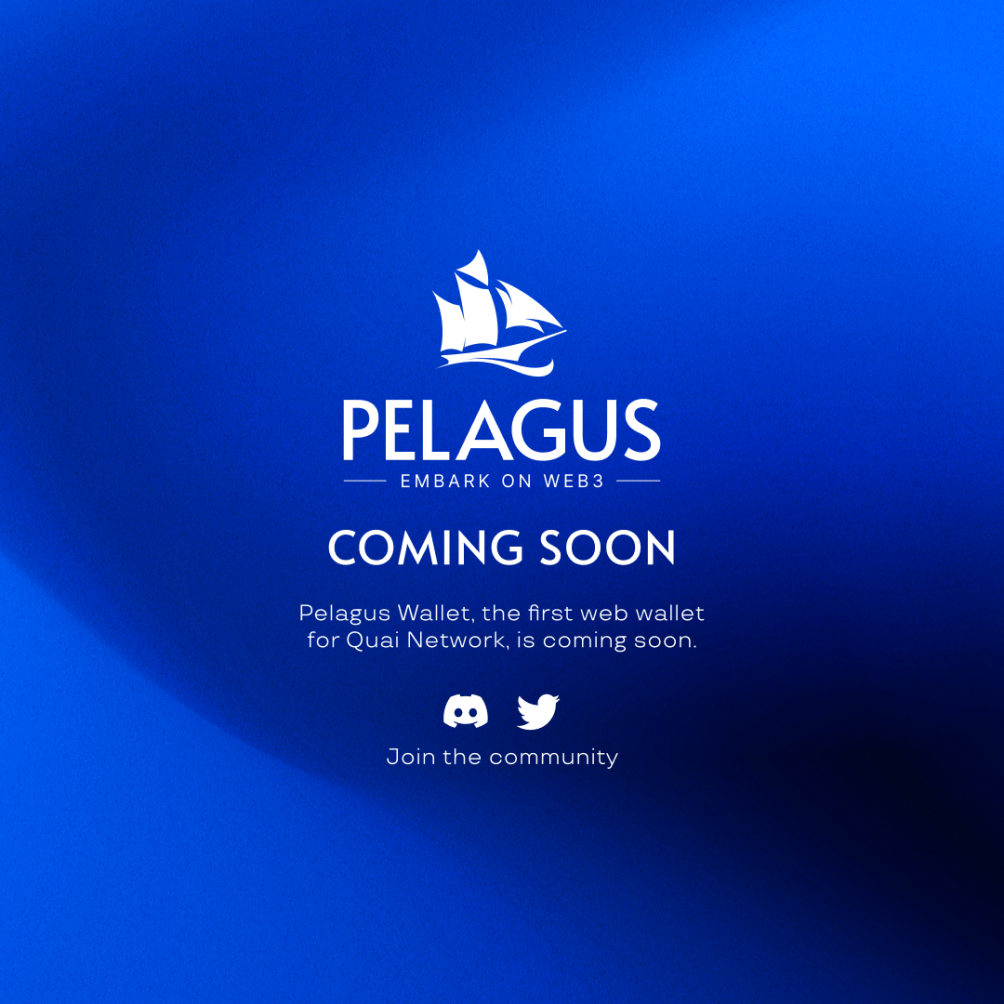 Pelagus Wallet Coming Soon