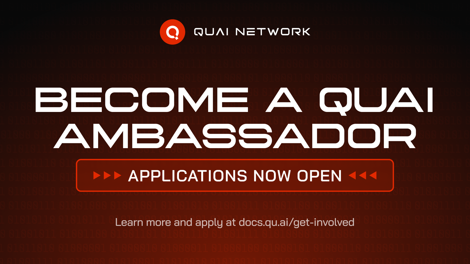 Applications Open to Become a Quai Network Ambassador! | Quai Network